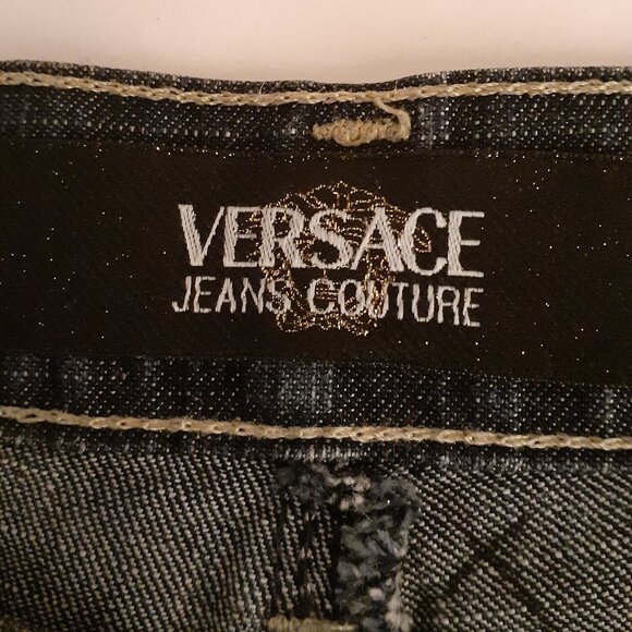 Versace Jeans Couture Metallic Dot Jeans - Picture 9 of 16